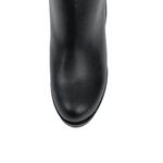 Cizme dama, YDA Collezione, model Anda, varf rotund, cu fermoar, piele ecologica, 48 cm inaltime, toc 9,5 cm, marimea 37, negru fotografia produsului View 3 S