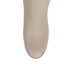 Cizme dama, YDA Collezione, model Anda, varf rotund, cu fermoar, piele ecologica, 48 cm inaltime, toc 9,5 cm, marimea 36, crem fotografia produsului View 6 S