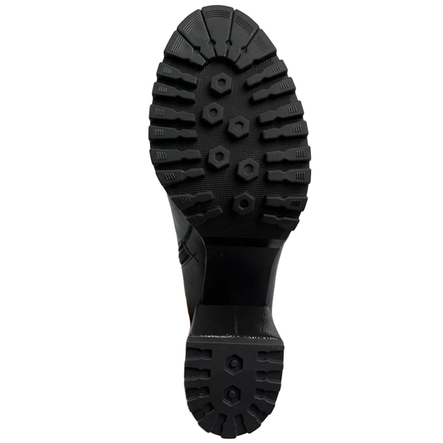 Cizme dama, YDA Collezione, model Anda, varf rotund, cu fermoar, piele ecologica lucioasa, 48 cm inaltime, toc 9,5 - 5949491002757 fotografia produsului View 5 L