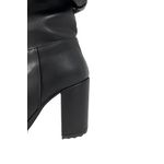 Cizme dama, YDA Collezione, model Cora, varf rotund, piele ecologica, 32 cm inaltime, toc 9,5 cm, marimea 39, negru fotografia produsului View 3 S