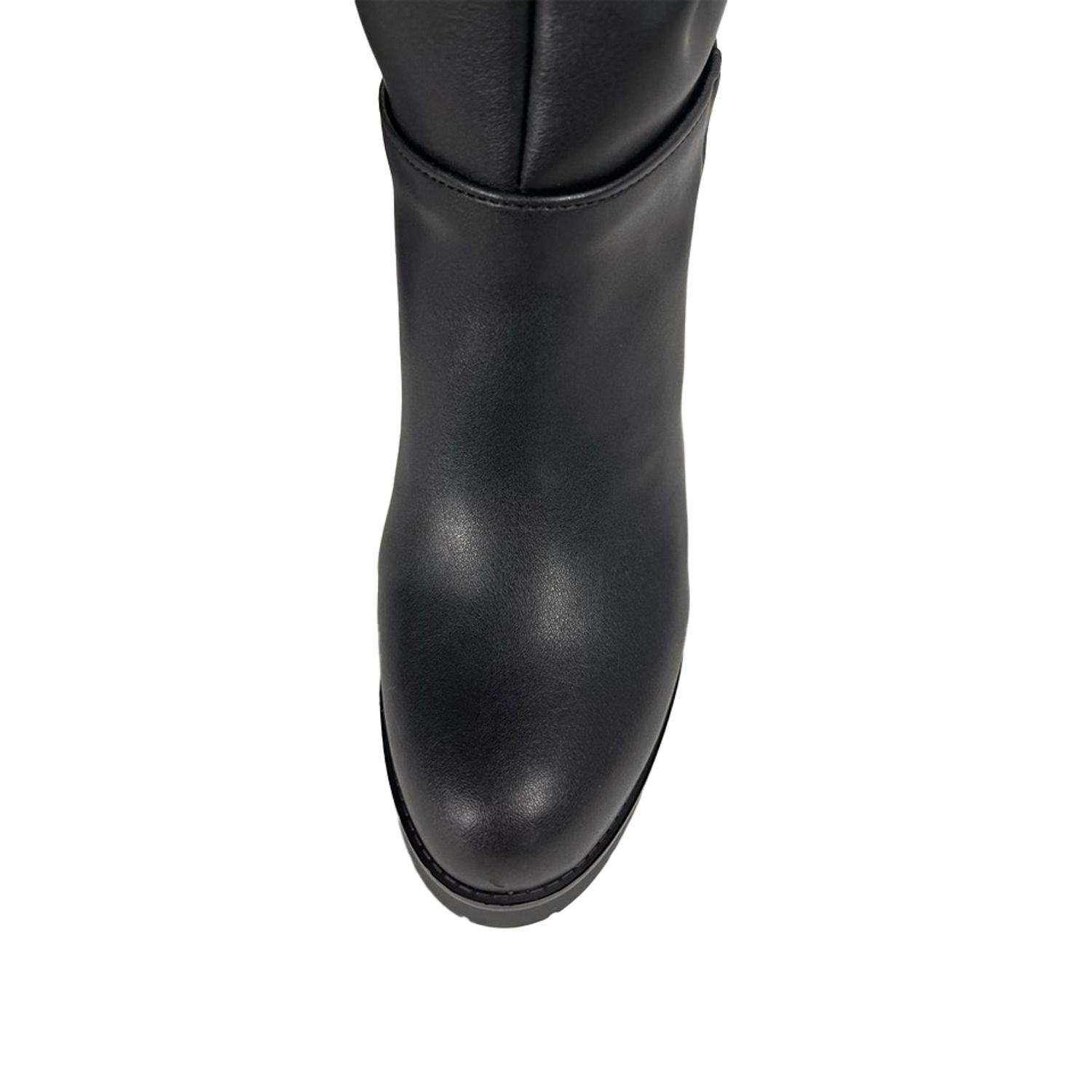 Cizme dama, YDA Collezione, model Cora, varf rotund, piele ecologica, 32 cm inaltime, toc 9,5 cm, marimea 39, negru fotografia produsului View 4 L