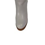 Cizme dama, YDA Collezione, model Cora, varf rotund, piele ecologica, 32 cm inaltime, toc 9,5 cm, marimea 39, crem fotografia produsului View 3 S