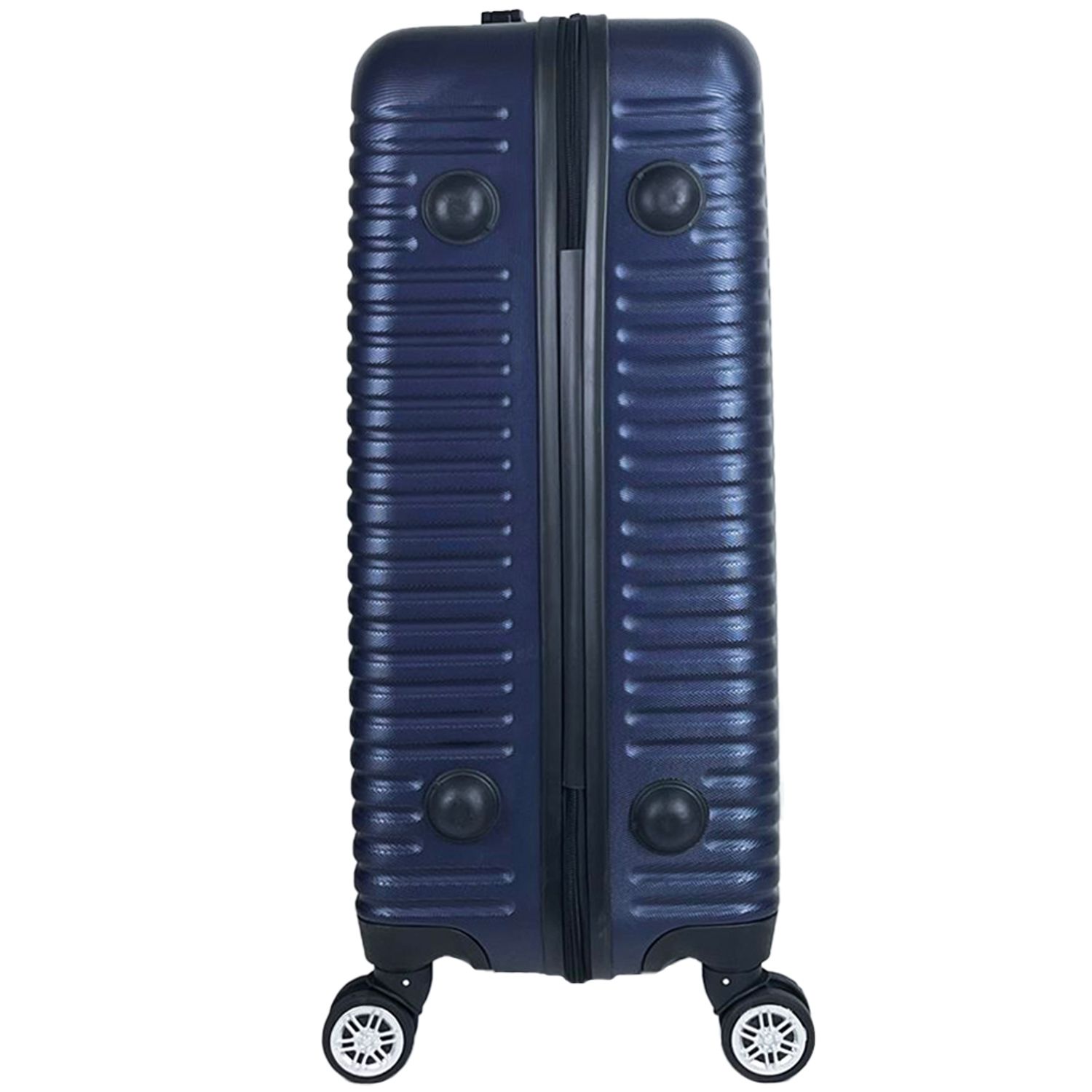 Set 3 trolere, Quasar & Co.&reg;, Model Air Circle, ABS, bleumarin, Mic/Mediu/Mare fotografia produsului View 8 L