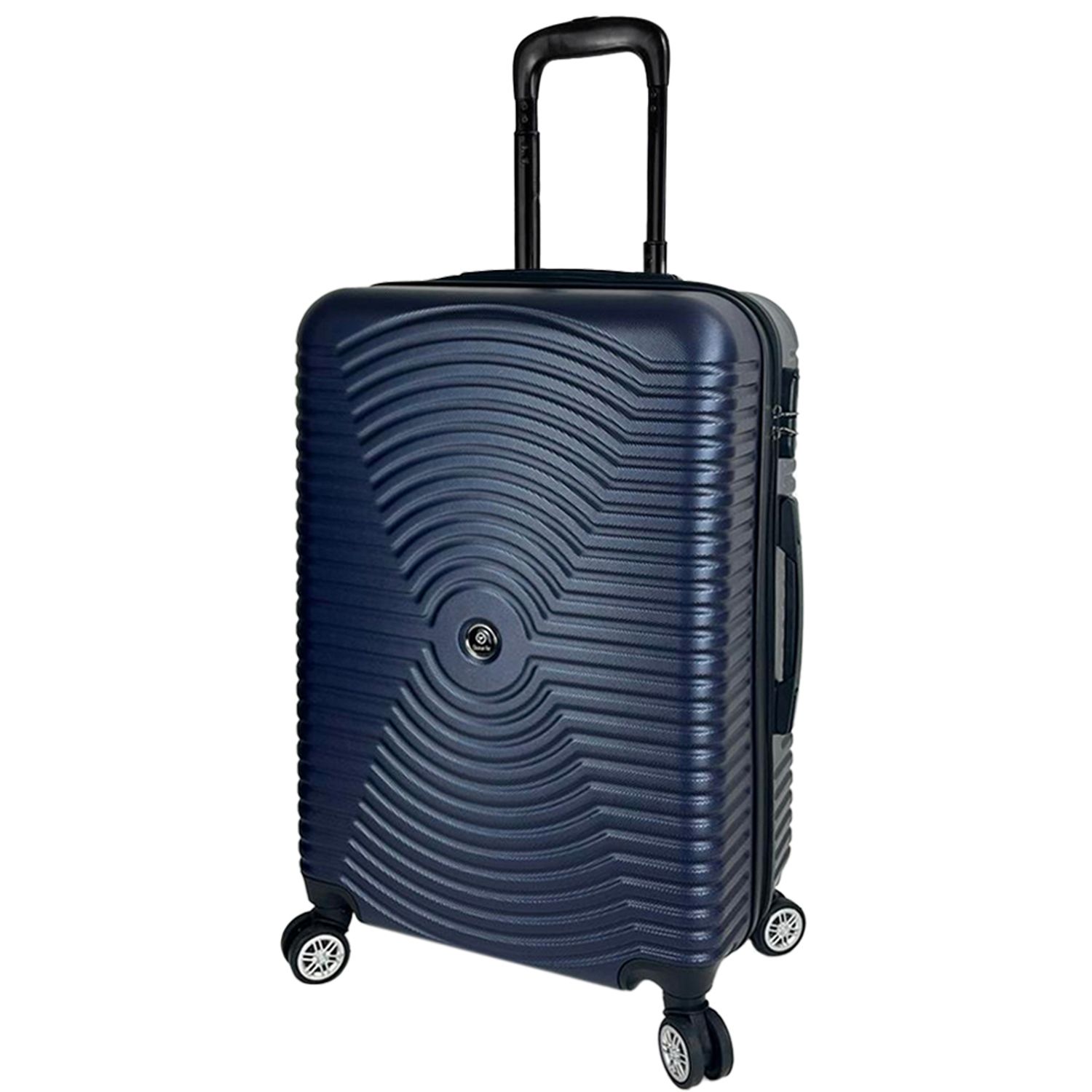 Set 3 trolere, Quasar & Co.&reg;, Model Air Circle, ABS, bleumarin, Mic/Mediu/Mare fotografia produsului View 5 L