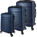 Set 3 trolere, Quasar & Co.&reg;, Model Compatible Air, ABS, bleumarin, Mic/Mediu/Mare fotografia produsului
