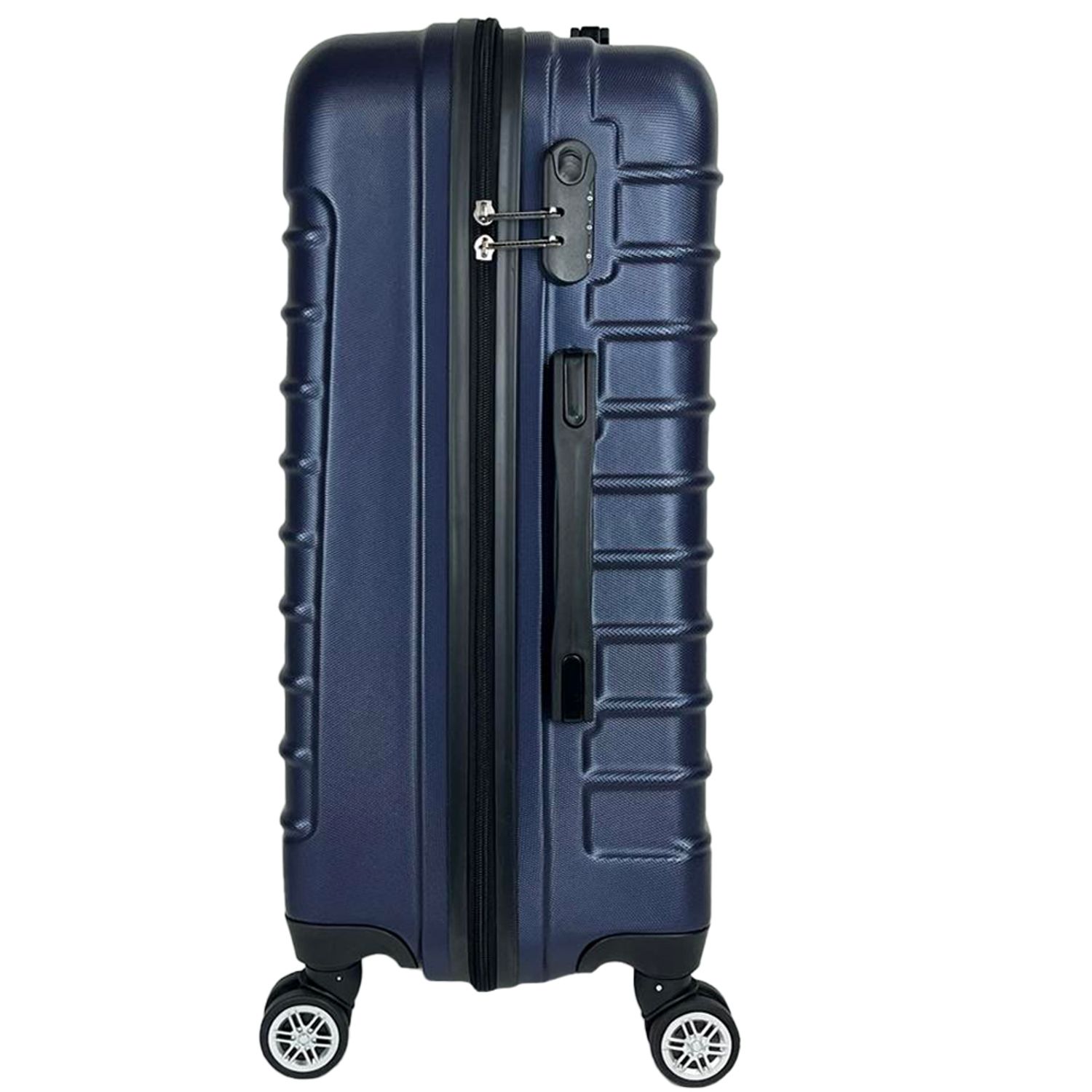 Set 3 trolere, Quasar & Co.&reg;, Model Compatible Air, ABS, bleumarin, Mic/Mediu/Mare fotografia produsului View 7 L
