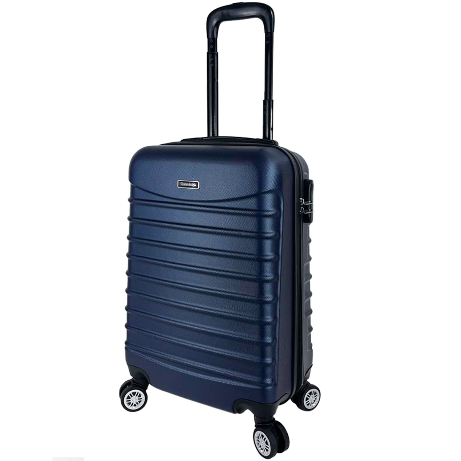 Set 3 trolere, Quasar & Co.&reg;, Model Compatible Air, ABS, bleumarin, Mic/Mediu/Mare fotografia produsului View 4 L