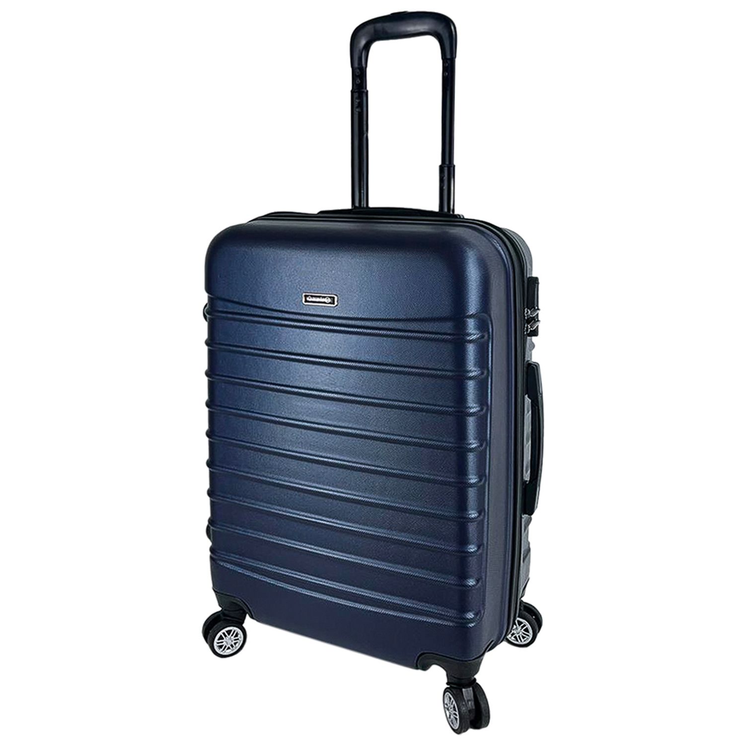Set 3 trolere, Quasar & Co.&reg;, Model Compatible Air, ABS, bleumarin, Mic/Mediu/Mare fotografia produsului View 5 L