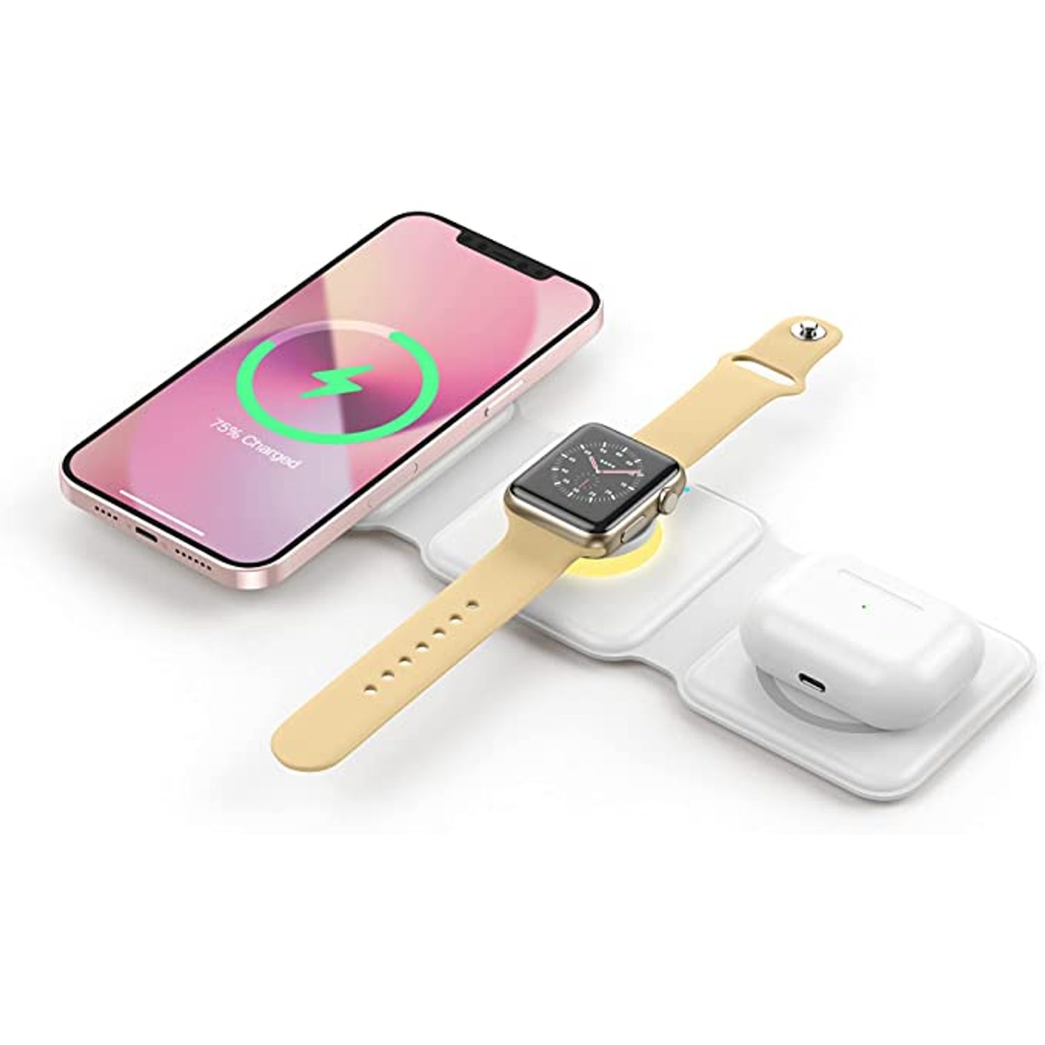 Incarcator wireless magnetic pliabil 3in1, GE-22 fotografia produsului