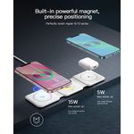 Incarcator wireless magnetic pliabil 3in1, GE-22 fotografia produsului View 6 S