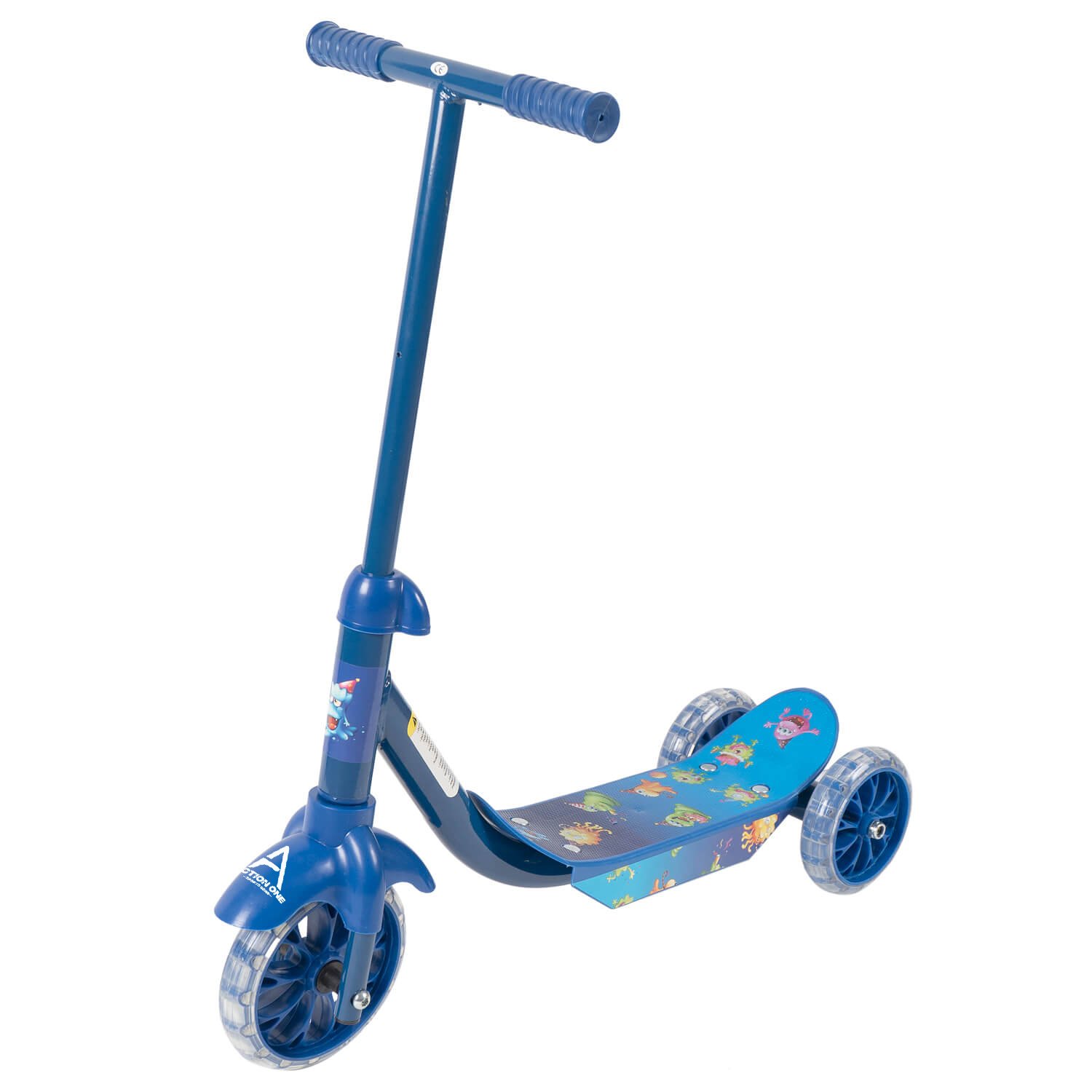 Trotineta Action One LITTLE MONSTERS albastra fotografia produsului