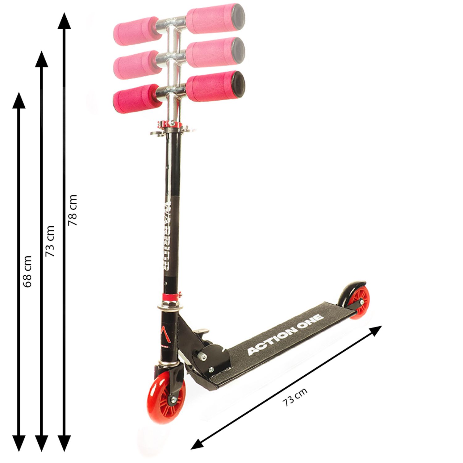 Trotineta pentru copii Action One Warrior, negru fotografia produsului View 4 L
