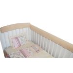 Set de 2 protectii margine pat lemn 120x60 cm Deseda Bej fotografia produsului