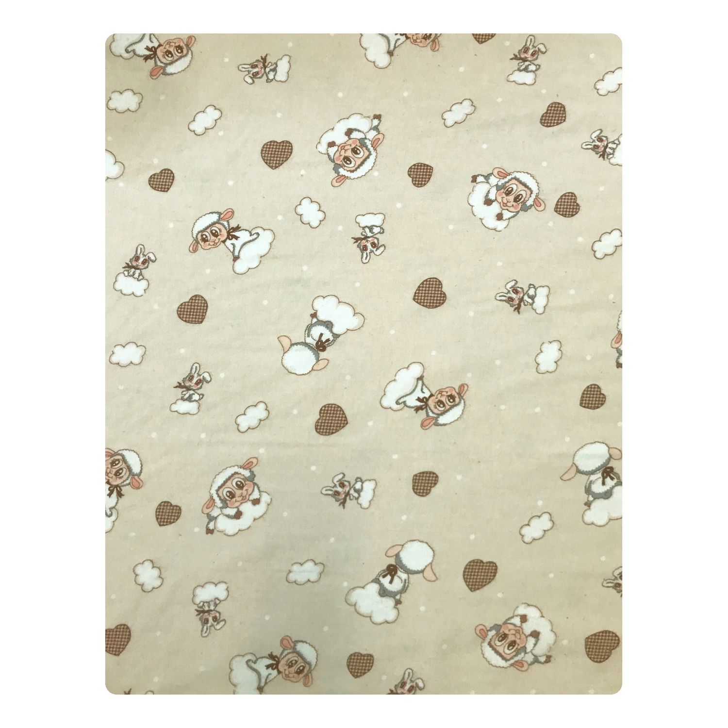 Cearsaf din finet 120x60 cm Deseda Crem fotografia produsului