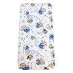 Cearsaf din finet 120x60 cm Deseda Alb-albastru fotografia produsului