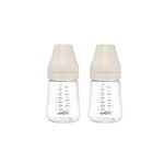 Set 2 biberoane PA anticolici premium cu tetina S, crem (160 ml) fotografia produsului