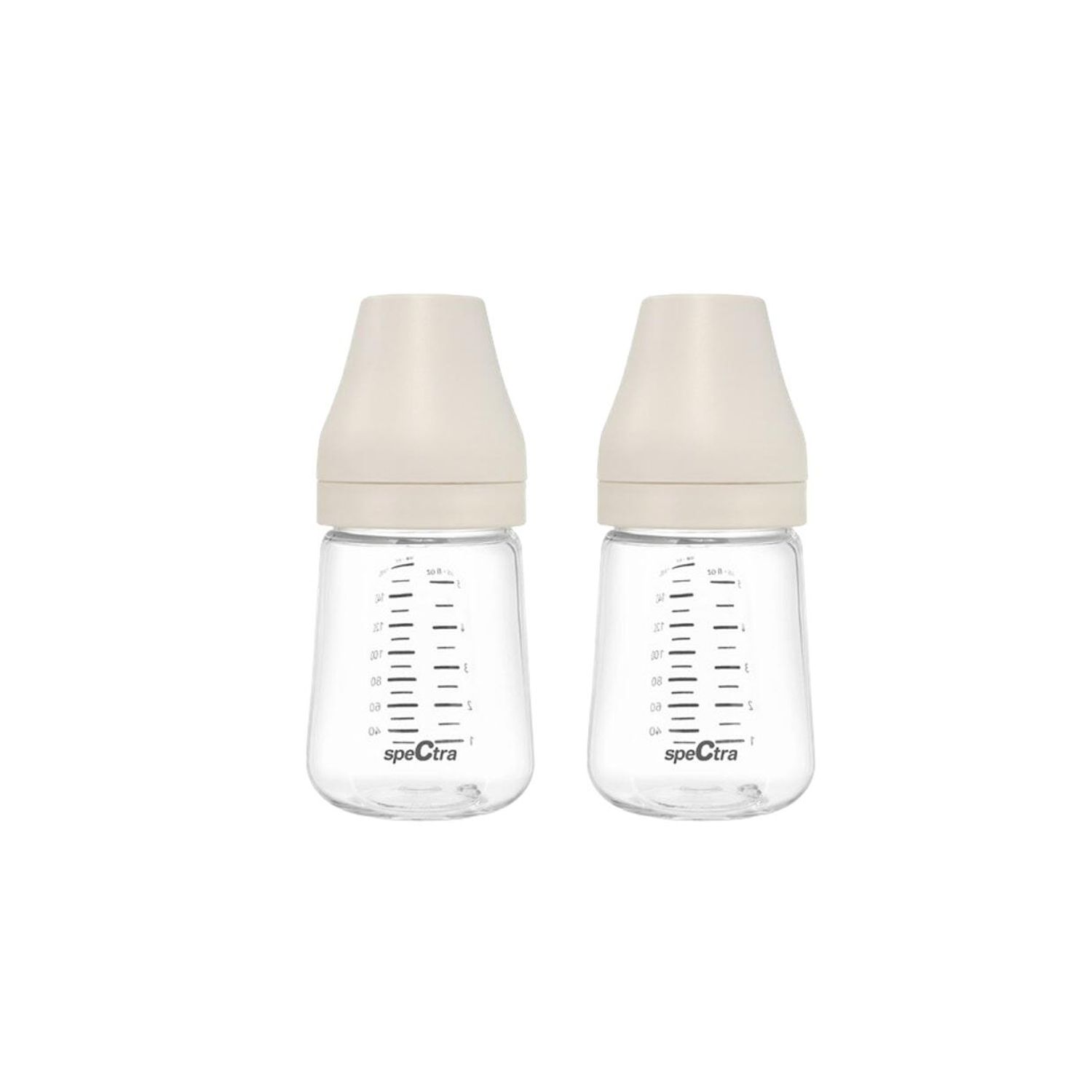 Set 2 biberoane PA anticolici premium cu tetina S, crem (160 ml) fotografia produsului