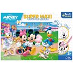 Puzzle Trefl Primo Super Maxi - Mickey la targ, 24 piese fotografia produsului View 4 S