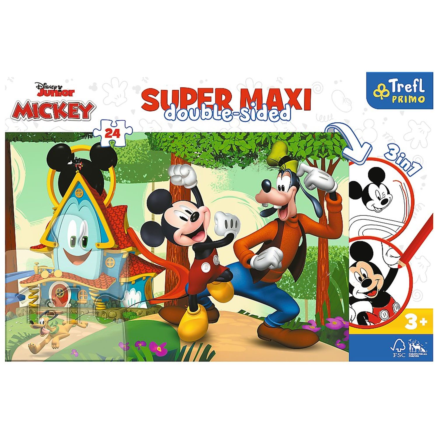 Puzzle Trefl Primo Super Maxi - Mickey si prietenii, 24 piese fotografia produsului View 4 L