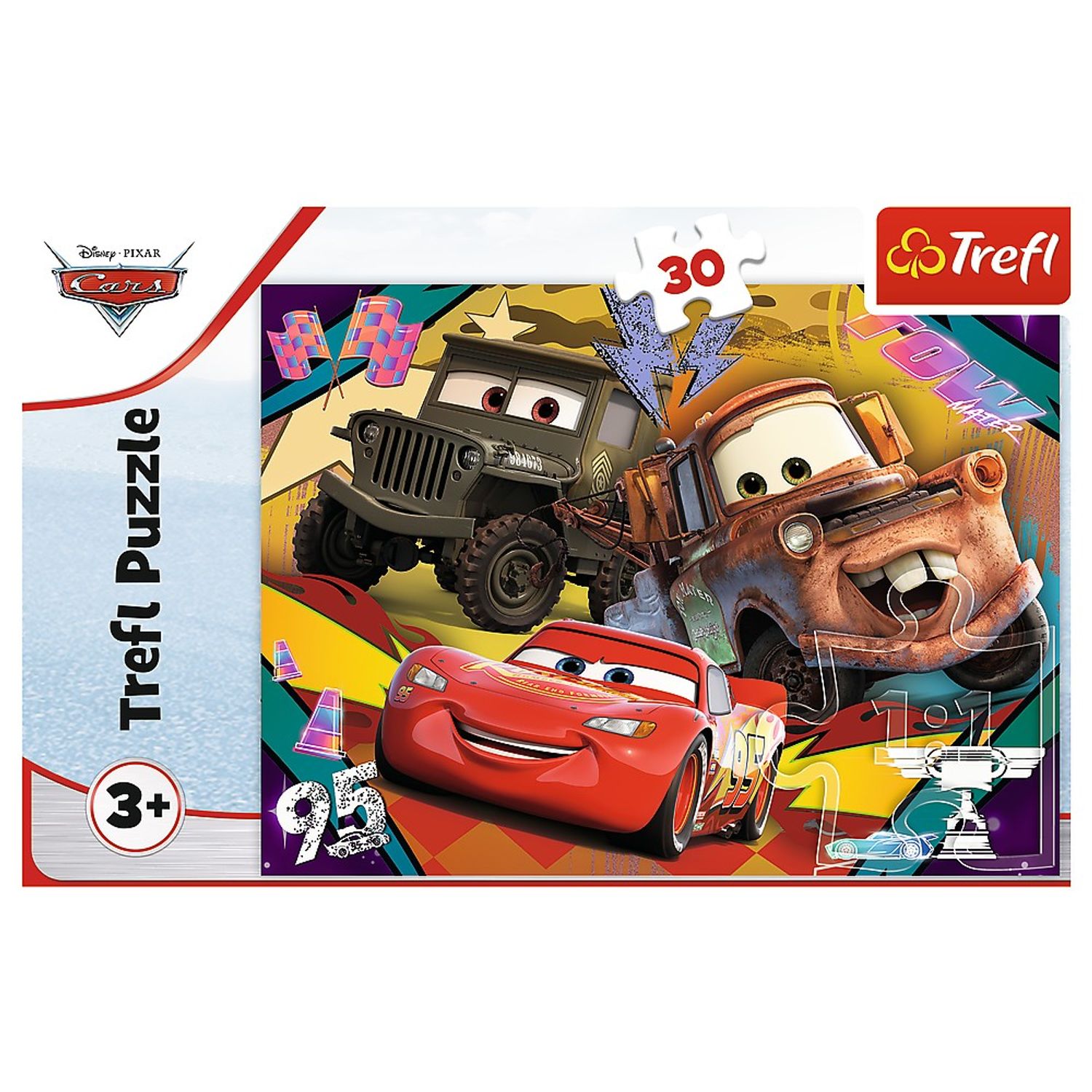 Puzzle Trefl - Cars 3: Masinile de viteza, 30 piese fotografia produsului View 3 L