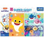 Puzzle Trefl Primo Super Gigant - Baby Shark, 15 piese fotografia produsului View 4 S