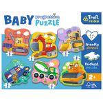 Puzzle Trefl progresiv - Vehicule, 22 piese fotografia produsului View 2 S