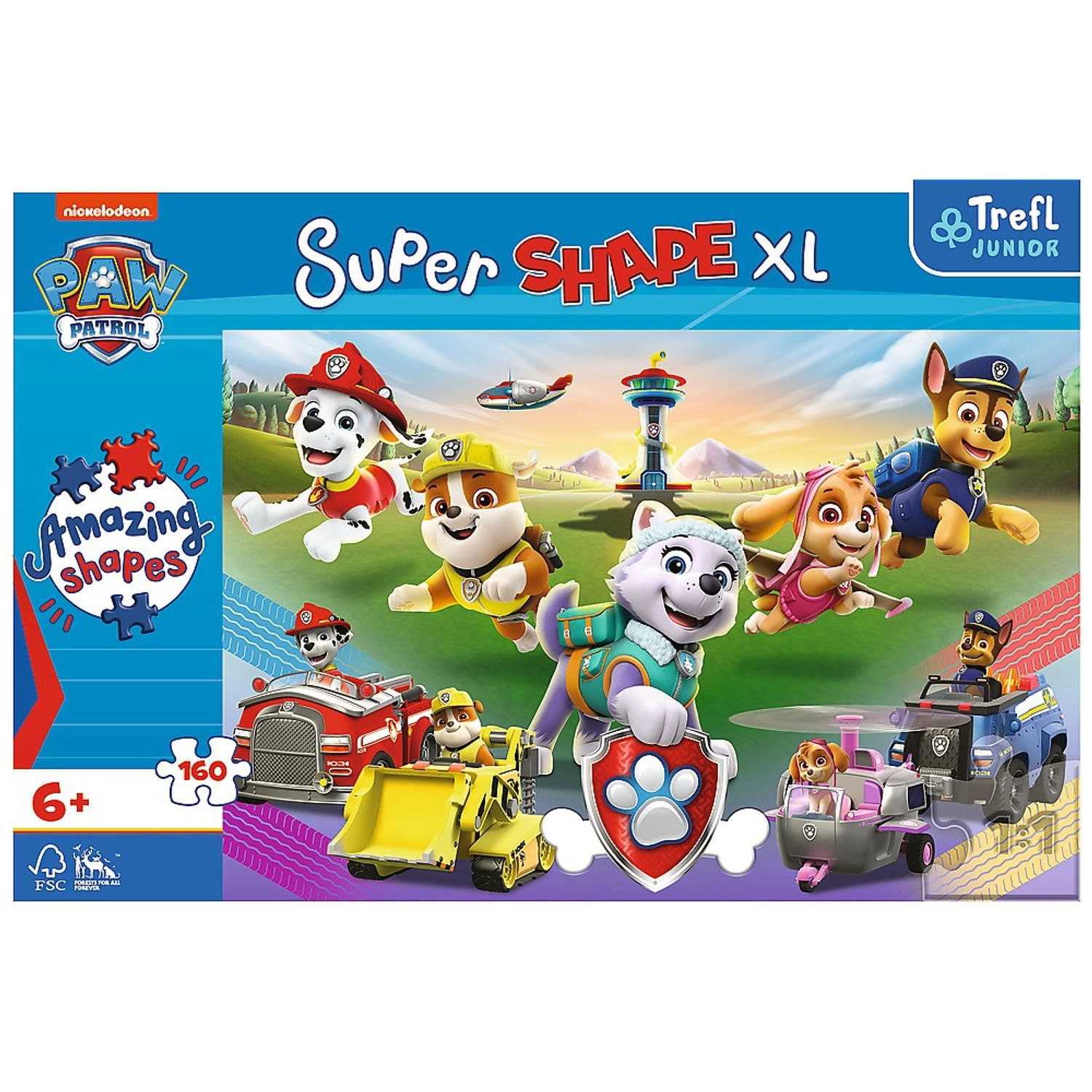 Puzzle Trefl Super Shape XXL - Patrula Catelusilor, 160 piese fotografia produsului View 3 L