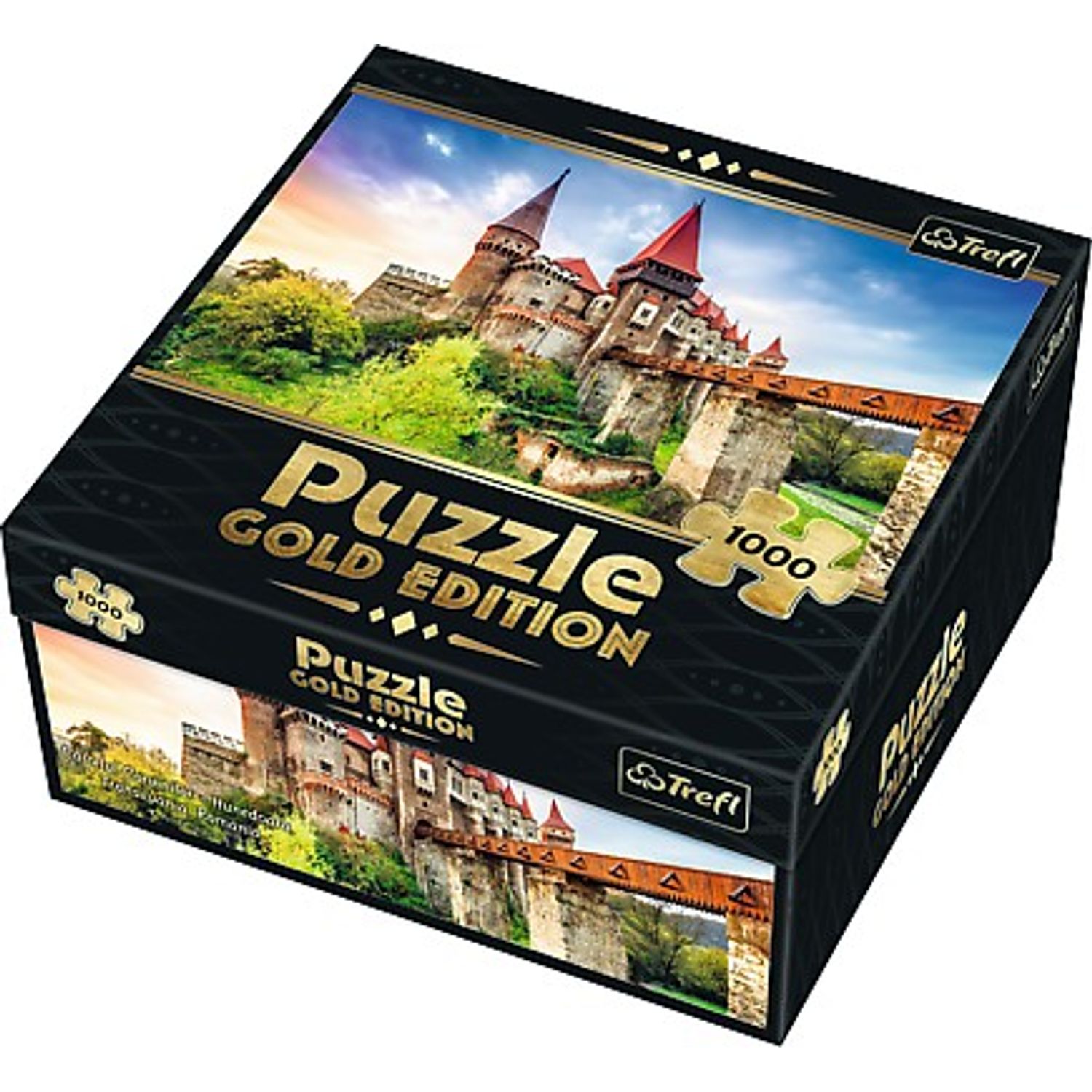 PUZZLE TREFL 1000 GOLD EDITION CASTELUL CORVINILOR HUNEDOARA fotografia produsului