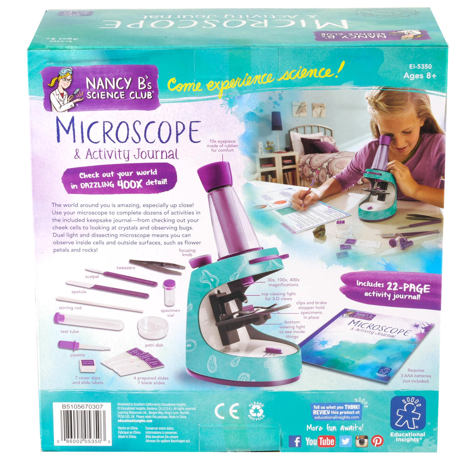 Microscop cu jurnal de activitati fotografia produsului