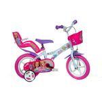 Bicicleta copii 12" - Barbie la plimbare fotografia produsului
