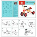 Bicicleta din lemn fara pedale fotografia produsului View 7 S