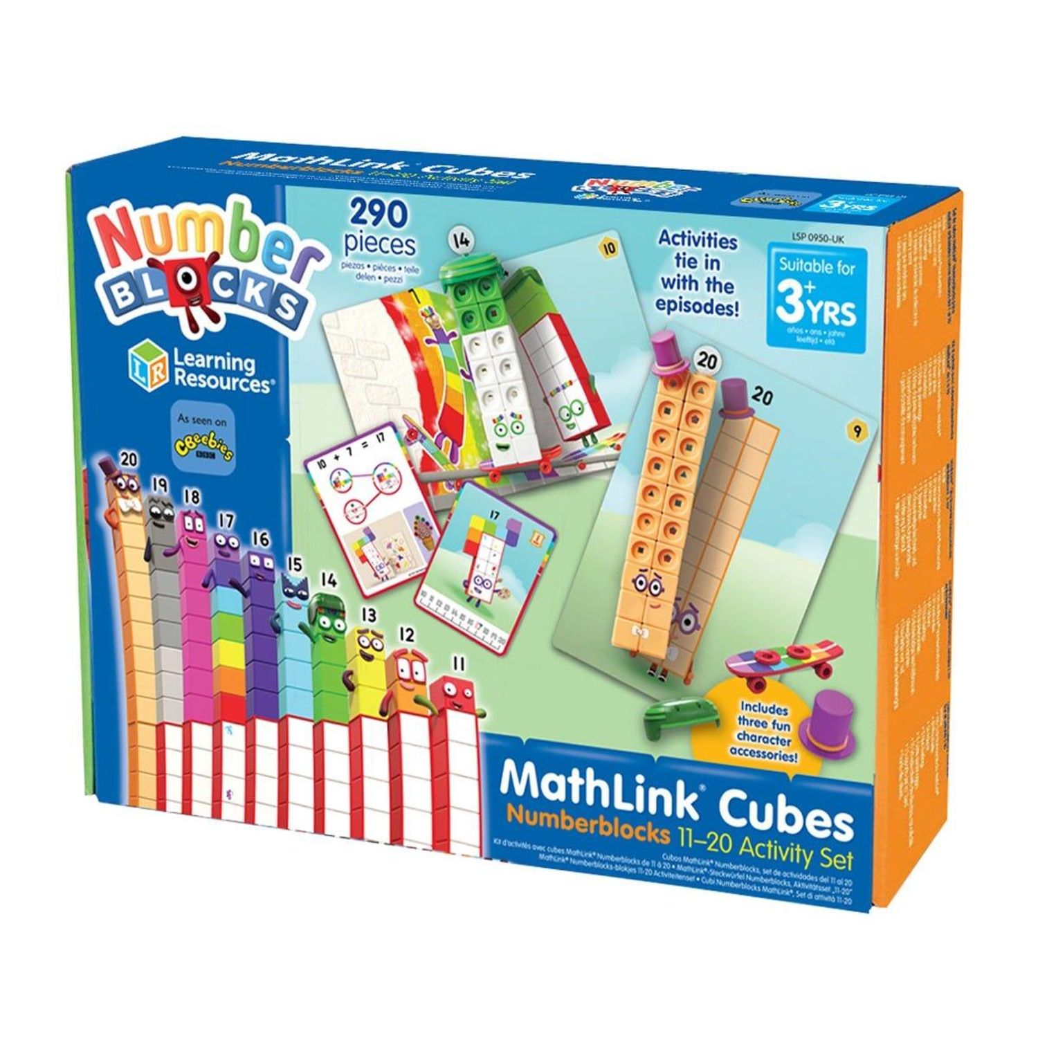 MathLink&Acirc;&reg;Cubes Numberblocks in engleza Set de activitati de la 11 - 20 fotografia produsului