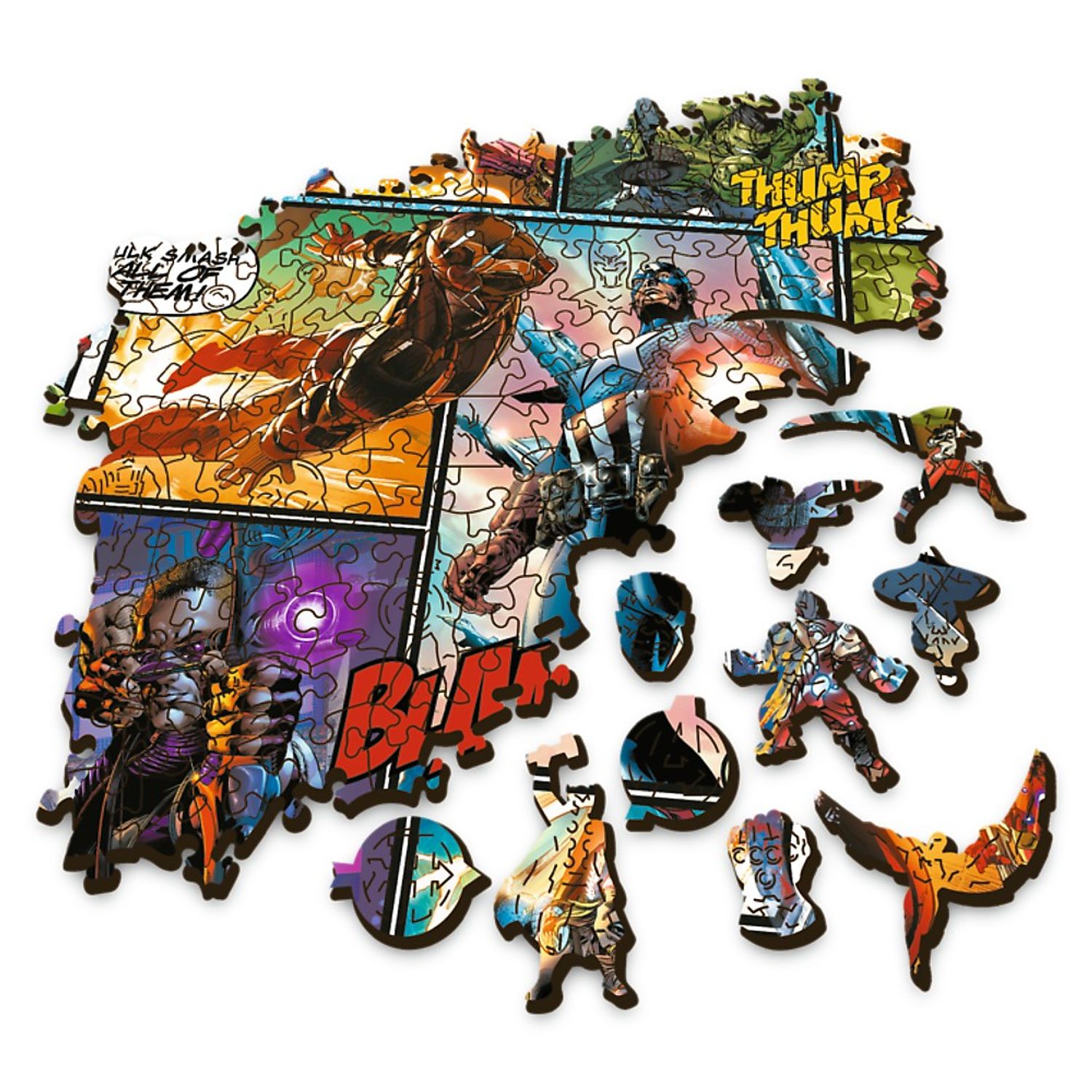 PUZZLE TREFL DIN LEMN 1000 PIESE MARVEL fotografia produsului View 3 L