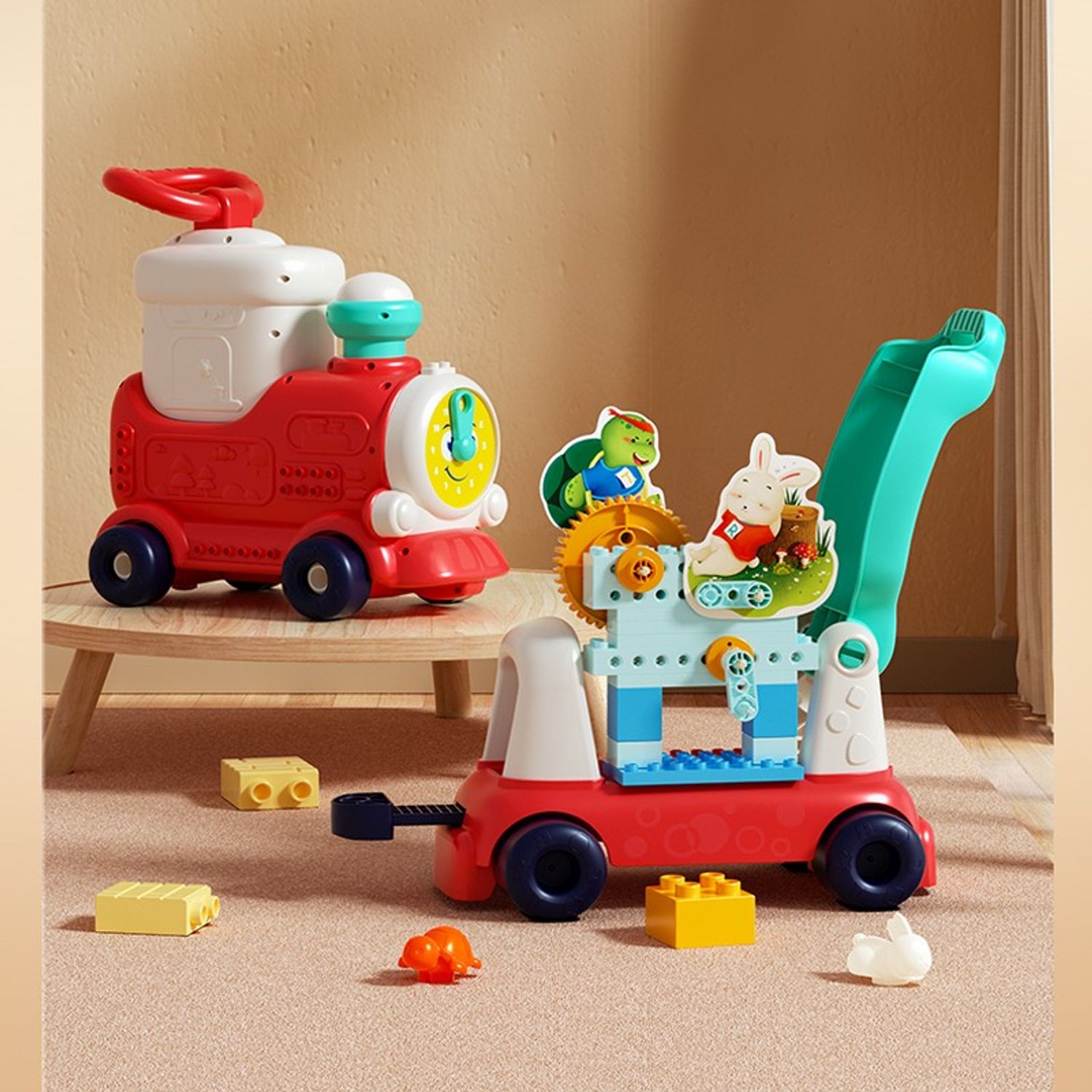 Trenulet 4 in 1 Hola Toys fotografia produsului View 7 L