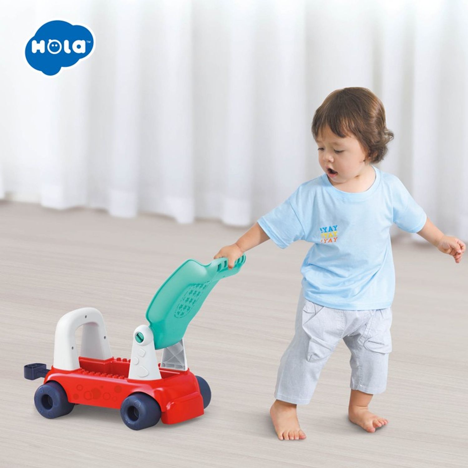 Trenulet 4 in 1 Hola Toys fotografia produsului View 6 L