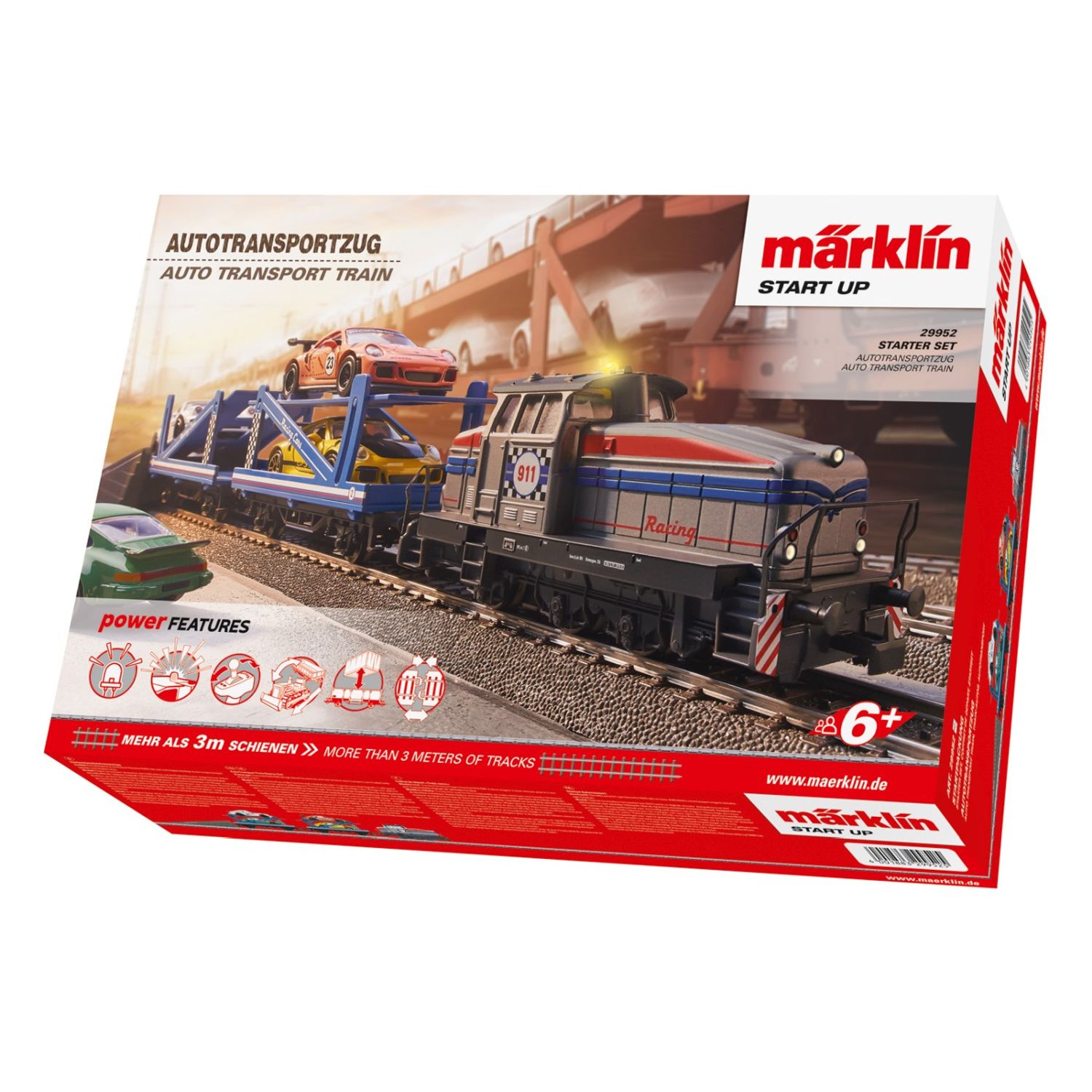 MARKLIN SET STARTER TREN TRANSPORTOR DE MASINI fotografia produsului