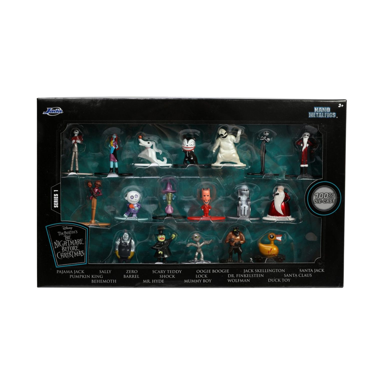 JADA THE NIGHTMARE BEFORE CHRISTMAS SET 18 NANOFIGURINE METALICE 4CM fotografia produsului