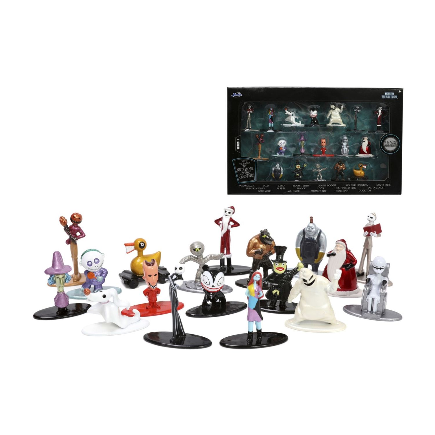 JADA THE NIGHTMARE BEFORE CHRISTMAS SET 18 NANOFIGURINE METALICE 4CM fotografia produsului View 8 L