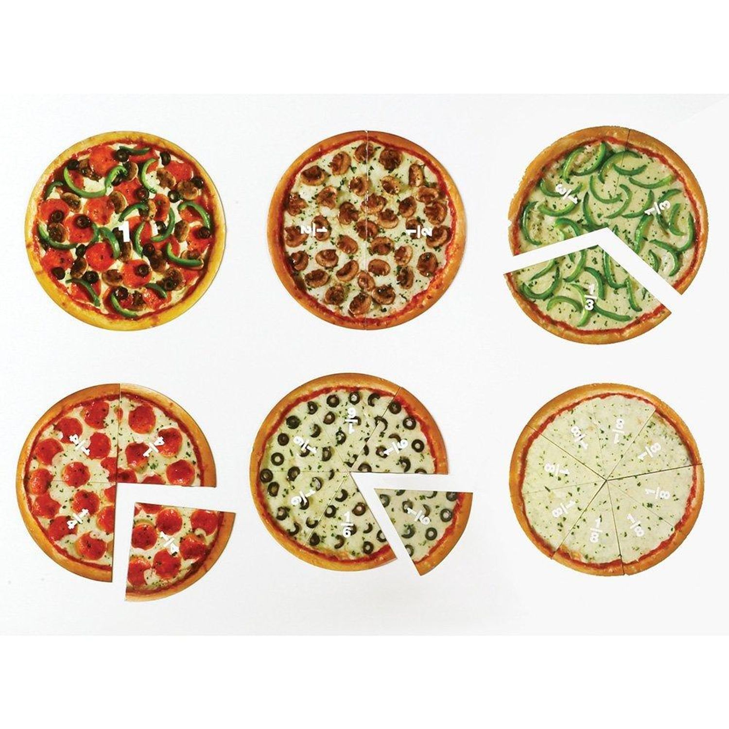 Pizza fractiilor cu magneti fotografia produsului View 4 L