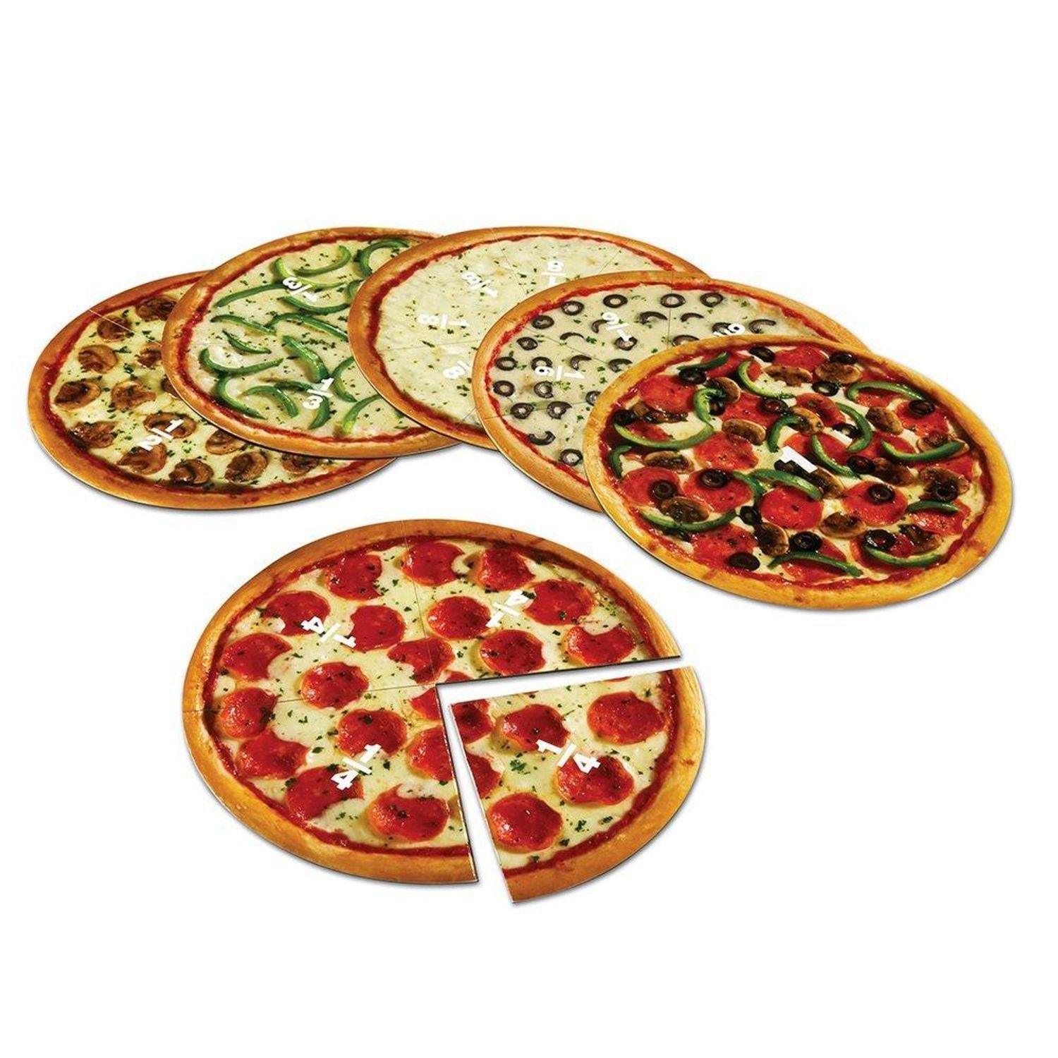 Pizza fractiilor cu magneti fotografia produsului
