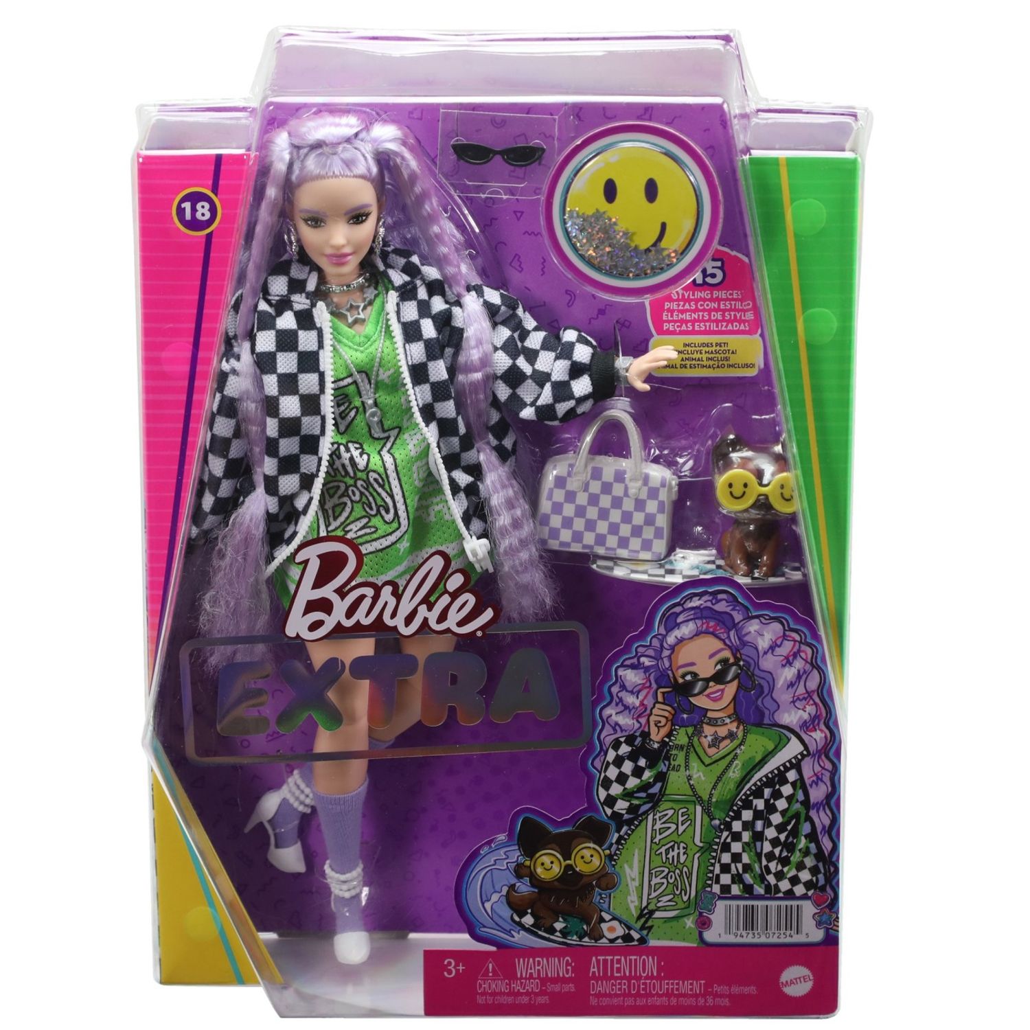 BARBIE PAPUSA BARBIE EXTRA CU JACHETA OVERSIZED fotografia produsului