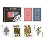 SET 2 PACHETE CARTI ROYAL CANASTA POKER DIN PLASTIC fotografia produsului