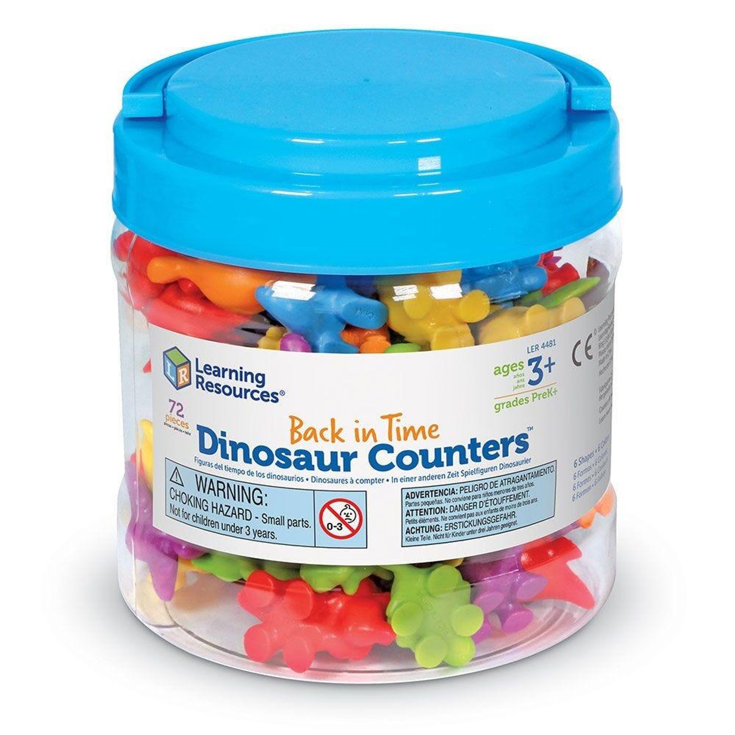 Set pentru sortat si numarat - Dinozauri jucausi (72 piese) fotografia produsului View 4 L