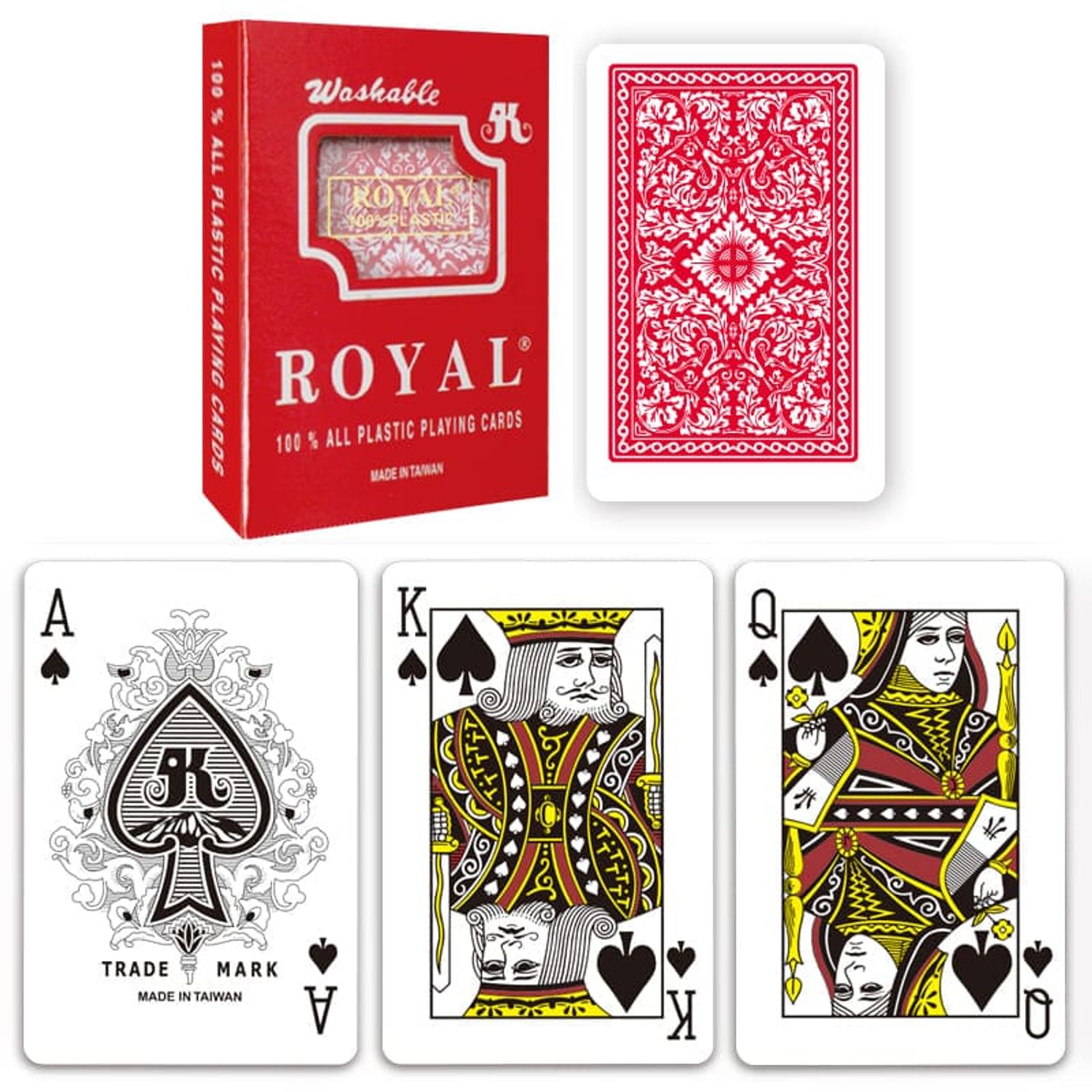 CARTI DE JOC ROYAL DIN PLASTIC fotografia produsului