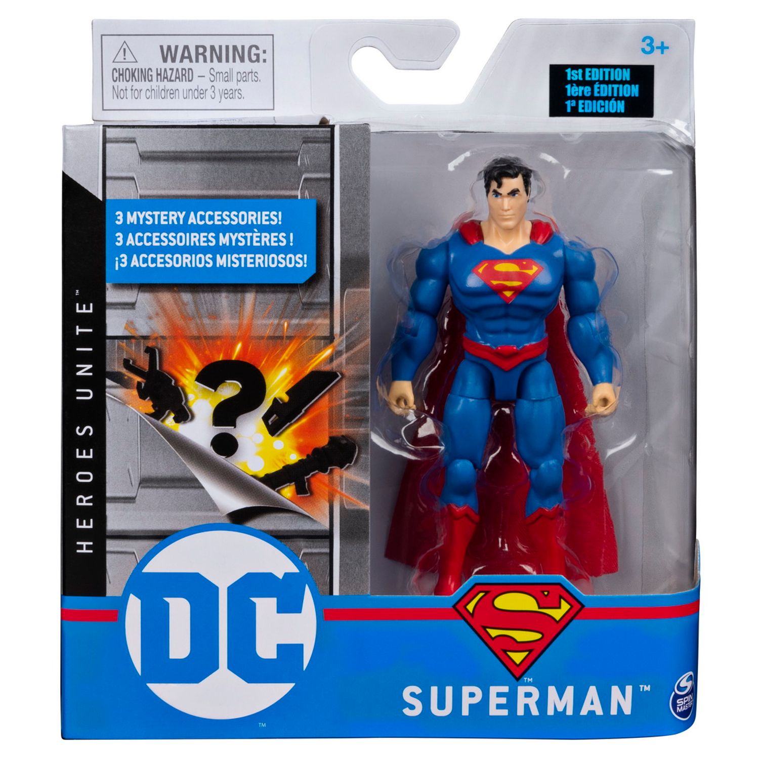 FIGURINA SUPERMAN 10CM FLEXIBILA SI CU ACCESORII fotografia produsului