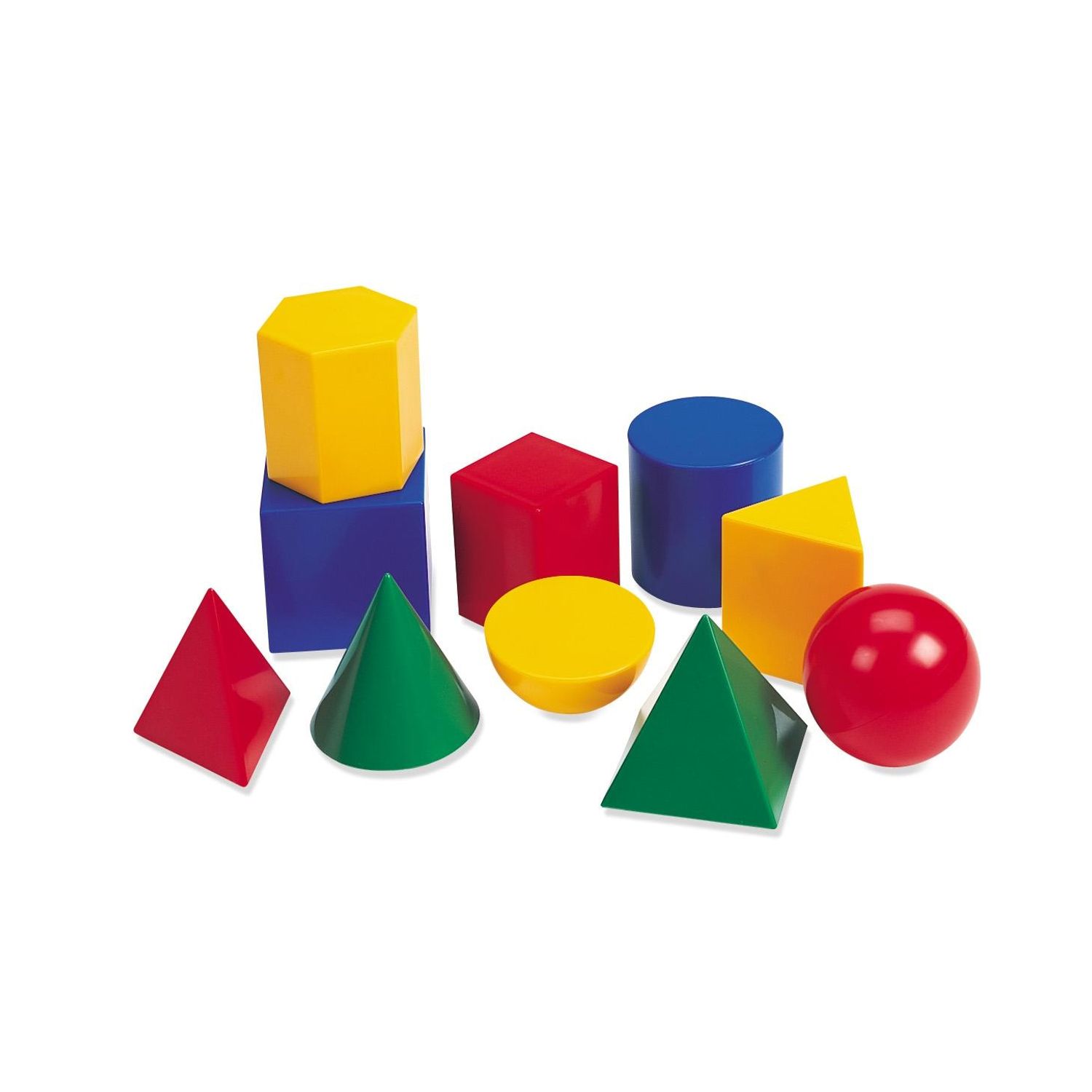 Corpuri geometrice din plastic - 10 piese fotografia produsului