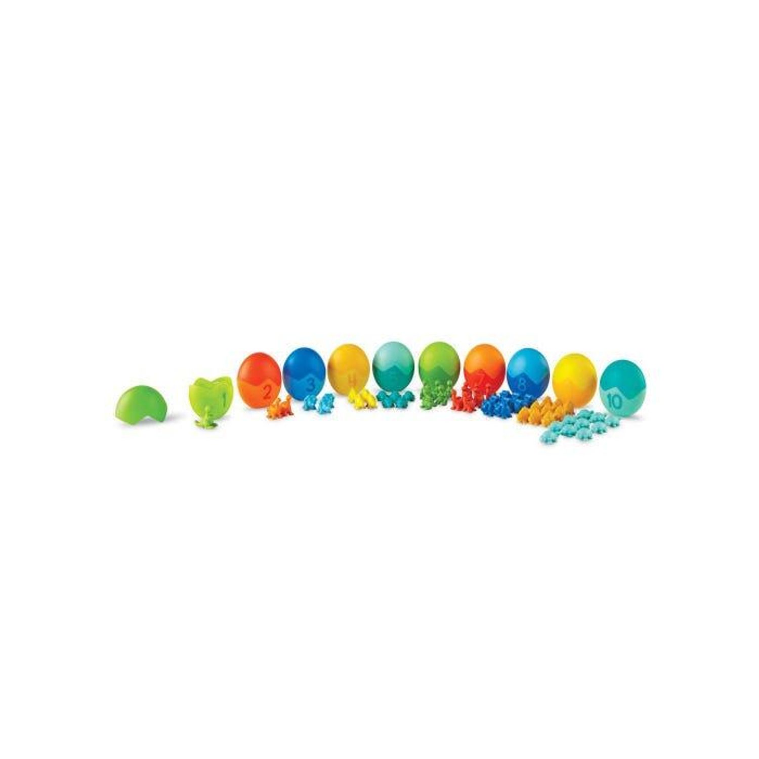 Set pentru sortat si numarat - Dinozauri colorati fotografia produsului View 2 L