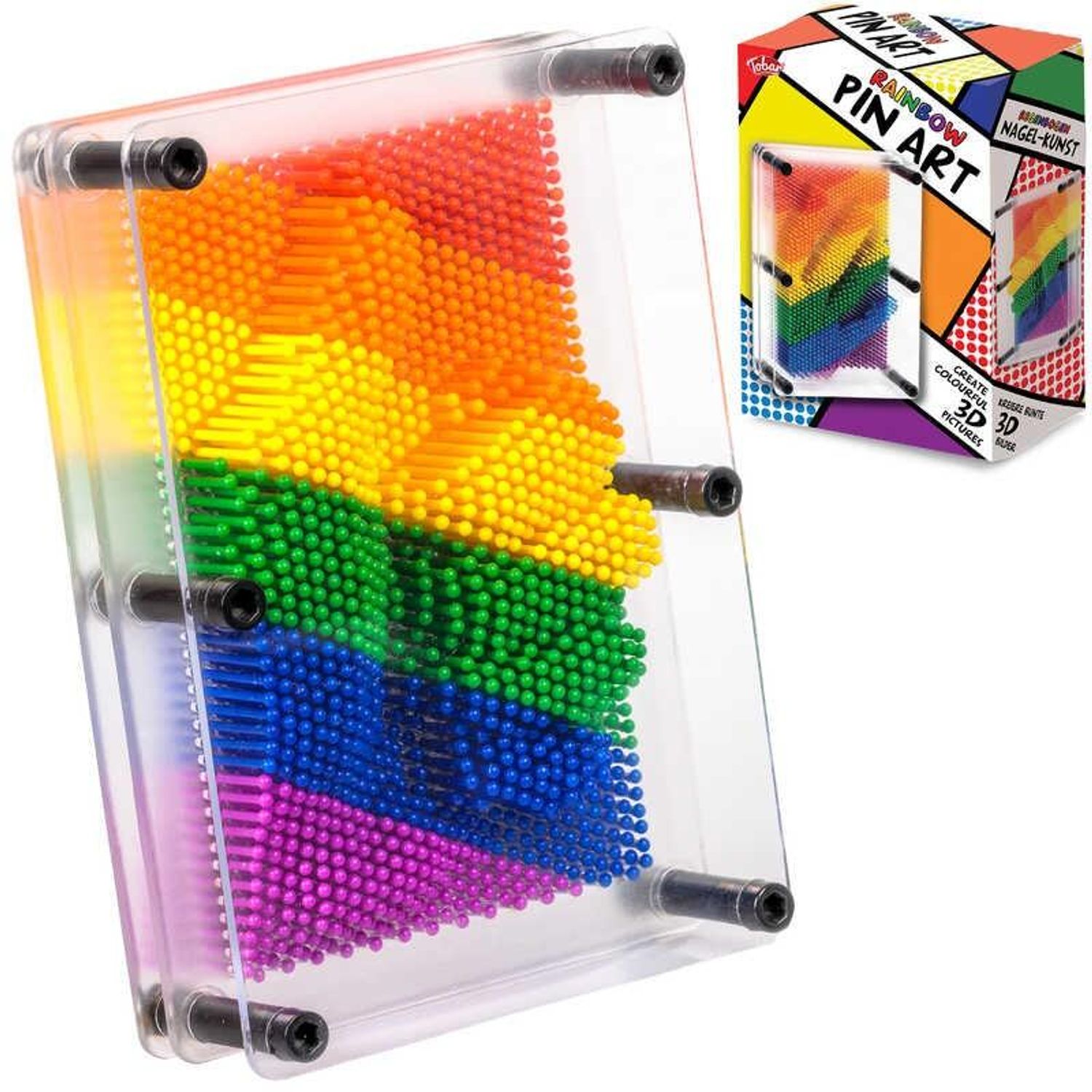 Pin art curcubeu fotografia produsului