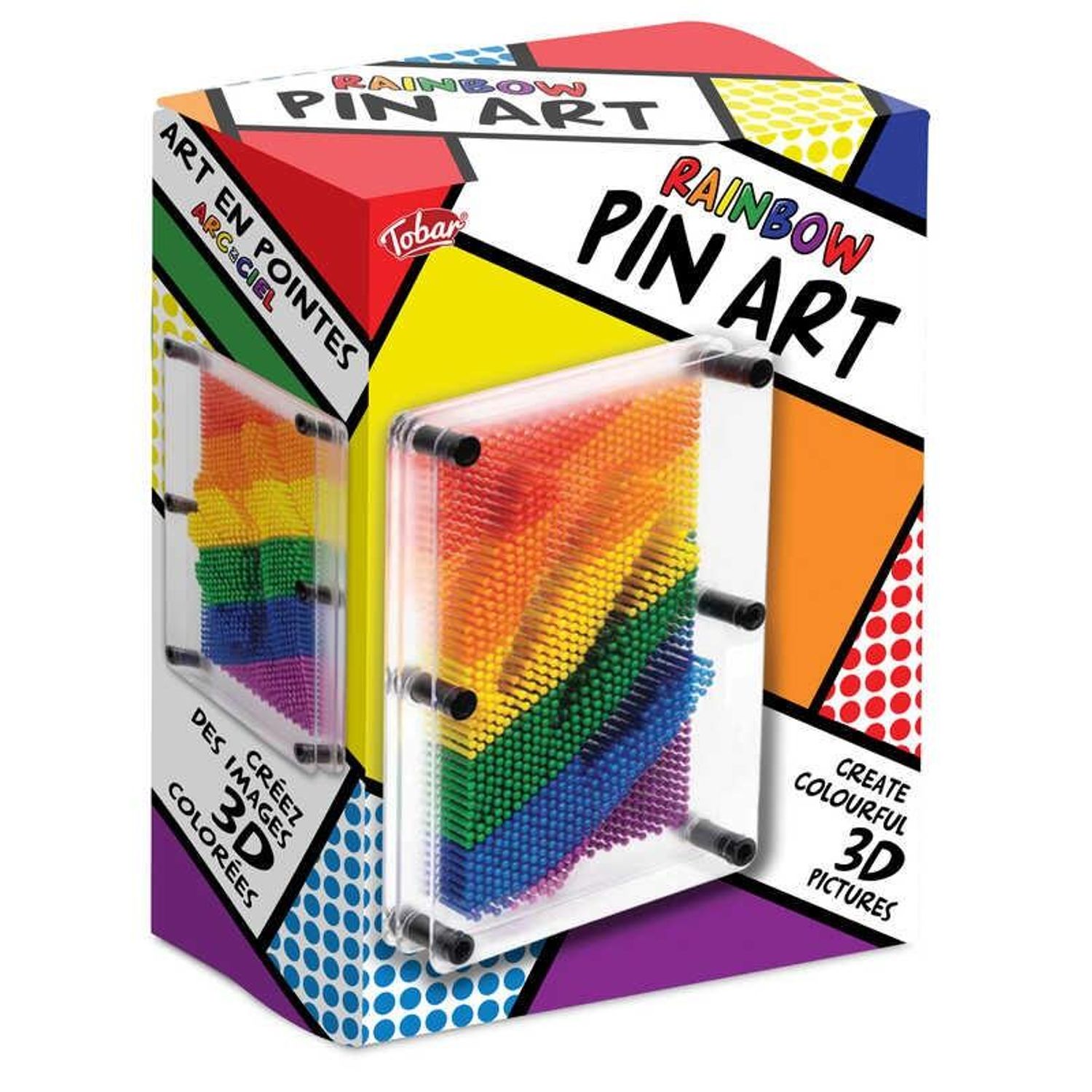 Pin art curcubeu fotografia produsului View 2 L