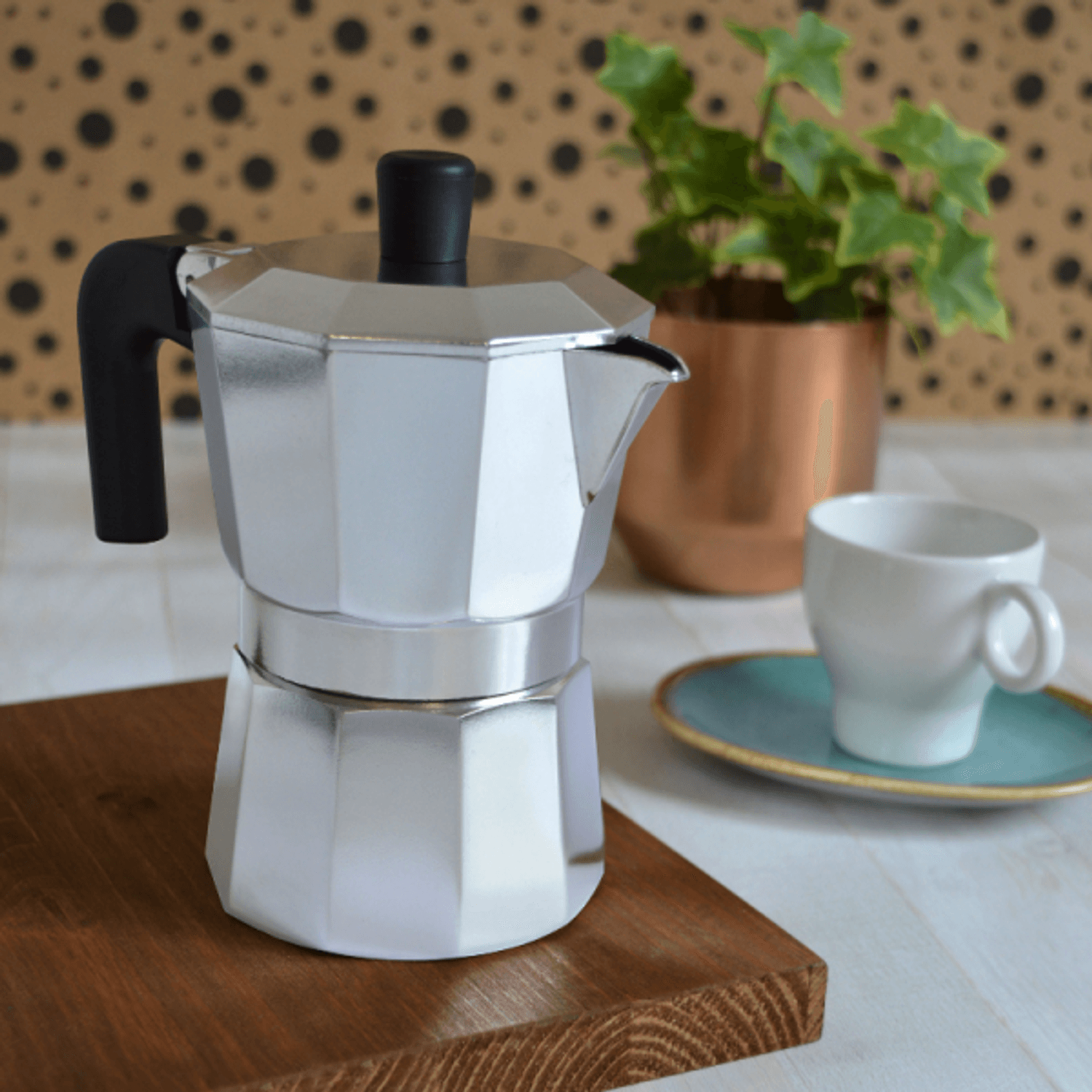 Cafetiera premium din aluminiu, Capri, 75 ml fotografia produsului View 2 L